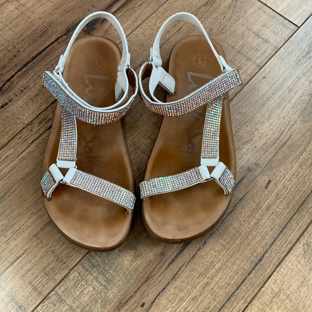 Glitter glam sandals girls size 3